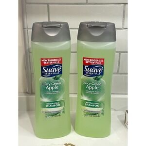 Suave Juicy Green Apple Revitalizing Shampoo 15 fl oz Scented Lot of 2 New